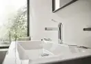 Смеситель для раковины Hansgrohe Finoris (цвет - хром), с донным клапаном Push Open (76023000) фото 3 Aquada.com.ua
