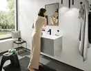 Смеситель для раковины Hansgrohe Finoris (цвет - чёрный матовый), с донным клапаном Push Open (76023670) фото 4 Aquada.com.ua
