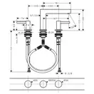 Смеситель для раковины Hansgrohe Finoris (цвет - хром), с донным клапаном Push Open (76033000) фото 4 Aquada.com.ua