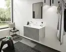 Смеситель для раковины Hansgrohe Finoris (цвет - белый матовый), с донным клапаном Push Open (76033700) фото 2 Aquada.com.ua