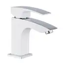 KOER KB-10007-04 Смеситель для умывальника, хром+белый (KR5149)