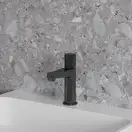 Omnires Contour Смеситель для умывальника, антрацит (CT8010AT)