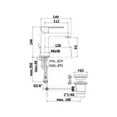 Смеситель для раковины Paffoni Effe (цвет - хром), с донным клапаном Clic-Clac (EF071KCR)