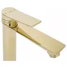 Смеситель для раковины (умывальника) REA VIRAL GOLD золотой высокий (REA-B2023)