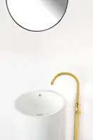 Rea Ortis Gold Змішувач для раковини, золотий (REA-B4890)