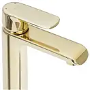 Смеситель для раковины (умывальника) REA BLOOM GOLD золото низкий (REA-B6200)