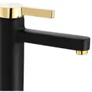 Смеситель для раковины (умывальника) REA POLO BLACK GOLD высокий (REA-B9978)