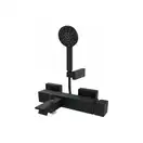 Змішувач для ванни GRB Kala Black з душовим гарнітуром, чорний матовий (60225601)