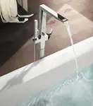 Смеситель для ванны напольный Grohe Allure Brilliant (цвет - хром), с душевым гарнитуром (23119000) фото 3 Aquada.com.ua