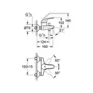 Змішувач для ванни Grohe Swift Eco (23270000)