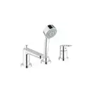 Смеситель на борт ванны Grohe Bau Edge (цвет - хром) (25117000) фото 1 Aquada.com.ua