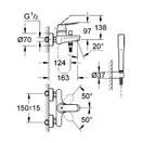 Змішувач для ванни Grohe Eurosmart Cosmopolitan, хром (32832000)