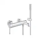 Смеситель однорычажный для ванны Grohe Essence DN 15 (цвет - хром) с ручным душем (33628001) фото 1 Aquada.com.ua