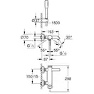 Змішувач для ванни Grohe Essence New з душовим гарнітуром, хром (33628001)