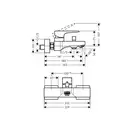 Hansgrohe Metropol Смеситель для ванны, черный матовый (32540340)