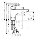 Смеситель на борт ванни Hansgrohe Logis Monotrou (цвет - чёрный матовый) 71315670