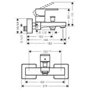 Смеситель для ванны Hansgrohe Vernis Shape (цвет - чёрный матовый) (71450670) фото 2 Aquada.com.ua