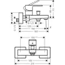 Hansgrohe Vernis Shape Змішувач для ванни, матовий чорний (71450670)