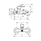 Hansgrohe Talis E Смеситель для ванны, черный (71740340)