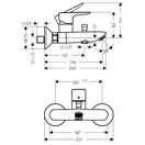 Смеситель для ванны Hansgrohe Talis E (цвет - белый матовый) (71740700) фото 2 Aquada.com.ua