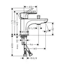 Змішувач для ванни Hansgrohe Rebris E 80 Monotrou, хром (72437000)