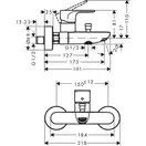 Hansgrohe Rebris Смеситель для ванны, хром (72440000)