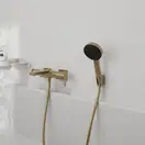 HANSGROHE Tecturis E Смеситель для ванны, шлифованная бронза (73420140)