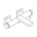 Hansgrohe Tecturis E Смеситель для ванны, белый матовый (73420700)