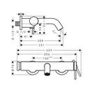 Hansgrohe Tecturis S Смеситель для ванны, черный матовый (73422670)
