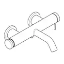 Hansgrohe Tecturis S Смеситель для ванны, белый матовый (73422700)