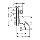 Смеситель для ванны/душа Hansgrohe Vivenis (цвет - хром) (75415000) фото 3 Aquada.com.ua