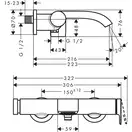 Hansgrohe Vivenis Смеситель для ванны, хром (75420000)