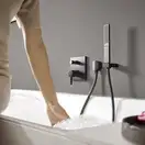 Hansgrohe Finoris Смеситель для ванны/душа, черный матовый (76415670)