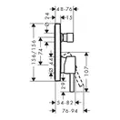 Hansgrohe Finoris Смеситель для ванны/душа, черный матовый (76415670)