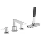Смеситель на борт ванны Hansgrohe Finoris (цвет - хром), с душевым гарнитуром (76444000) фото 1 Aquada.com.ua