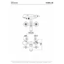 Змішувач для ванни Grazia Ancient Bronze (GRC5001BR), Nobili