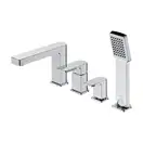 змішувач для ванни Omnires Baretti на 4 отвори chrome (BA7832CR)