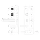 змішувач для ванни Omnires Contour прихованого монтажу, antracite (CT8037/1AT)