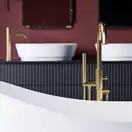 змішувач для ванни окремий Omnires Y brushed gold (Y1233GLB)