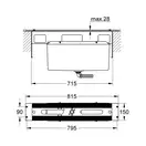 Grohe Комплект для ванны 4/5 отверстий, встраиваемый (29037000)