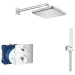 Душевая система скрытого монтажа с термостатом Grohe Grohtherm Cube c Tempesta Cube 250 (цвет - хром) (26415SC0)