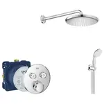 Душевая система скрытого монтажа с термостатом Grohe Grohtherm SmartControl c Tempesta 250 (цвет - хром) (26416SC1)