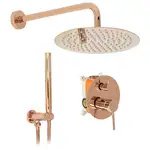 Душевая система REA LUNGO ROSE GOLD + BOX скрытого монтажа (REA-P4111)