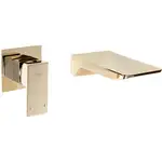 Смеситель для раковины (умывальника) REA MASON GOLD  + BOX скрытого монтажа (REA-B5150)