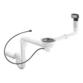 Сифон Hansgrohe D16-12 Automatic з переливом для миття з композиту на одну чашу Select (43947000)