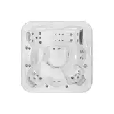 Wellis СПА басейн Venus  (Alba Pearl Black, Dark Grey cover) W-side Cabinet black 3,5 cm (WM00555+WT00172-100)