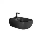 Биде подвесное Flaminia Fluo, цвет - Carbone opaco (матовый) FU218 Carbone