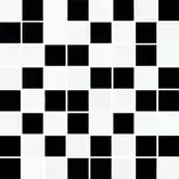 Мозаїка Чорно-біла 25x25 код 4439 Ceramika Color (5900652634439)