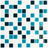 Мозаїка GM 4021 C3 Cerulean D-Cerulean M-White 300x300x4 Котто Кераміка (GM 425021)
