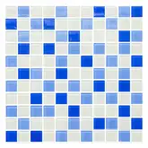 КОТТО КЕРАМІКА Мозаїка GM 4040 C3 cobalt m/cobalt w/white 30x30 Кераміка Лео , Україна (GM 425040)